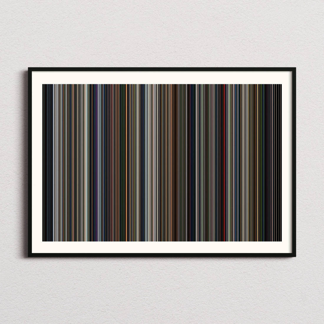 Perfect Days Movie Barcode Poster - Barcode Only