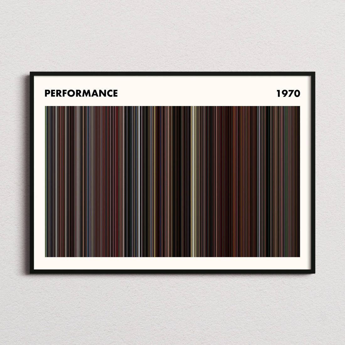 Performance Movie Barcode Poster - Simplified