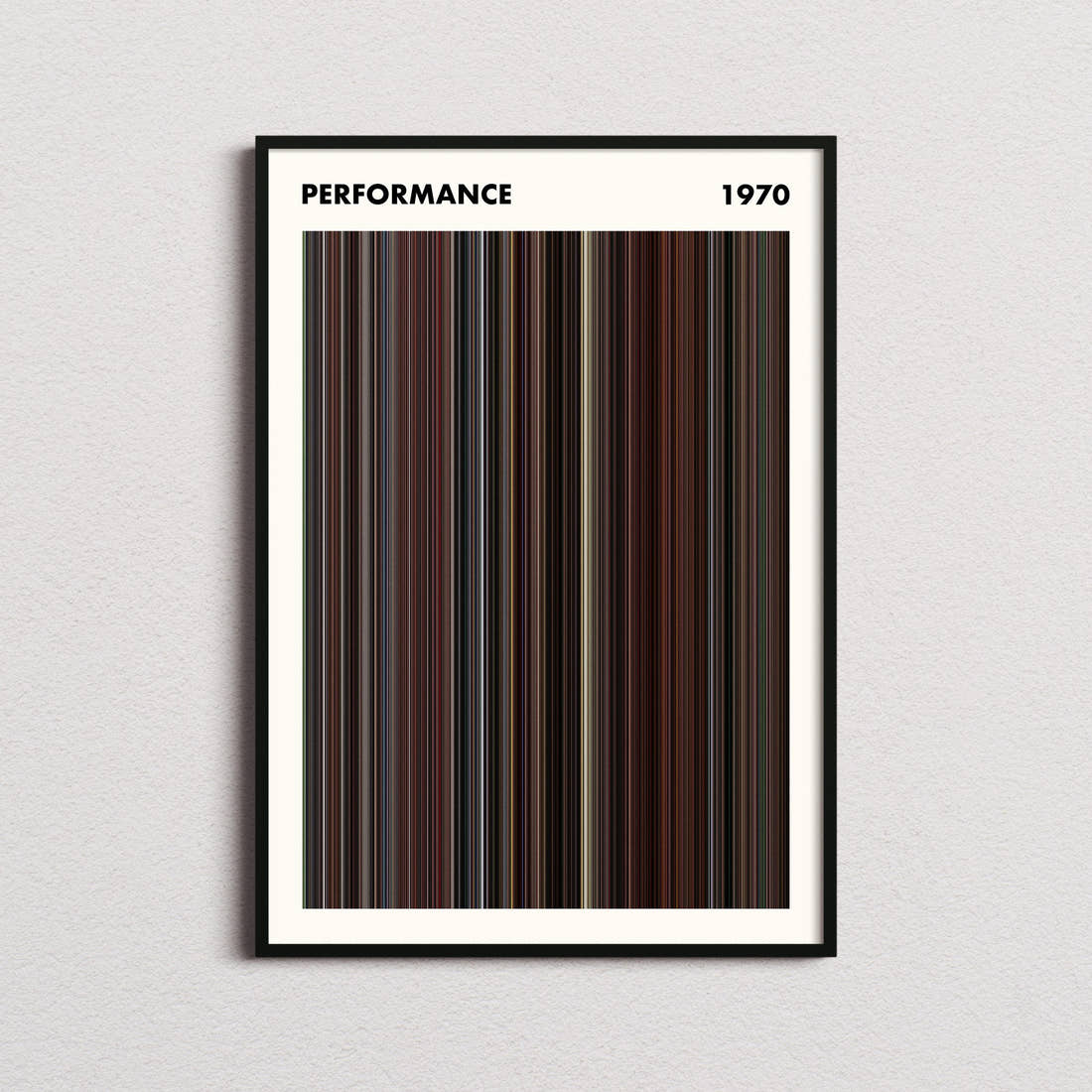 Performance Movie Barcode Poster - Simplified