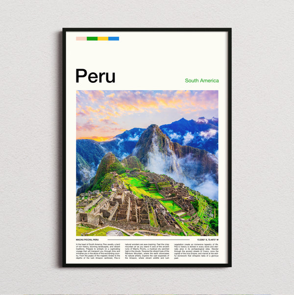 Peru - Machu Picchu - Travel Print