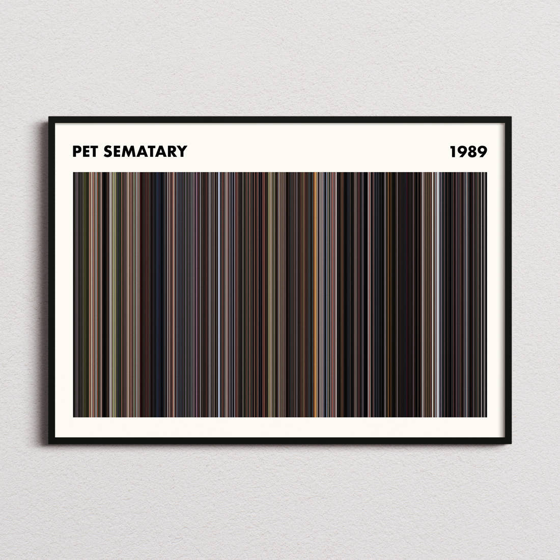 Pet Sematary Movie Barcode Poster - Simplified