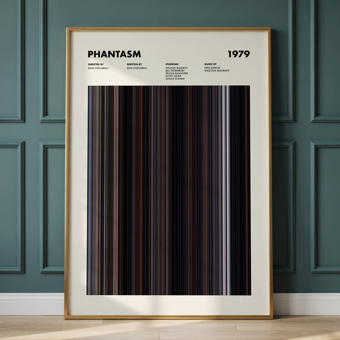 Phantasm Movie Barcode Poster