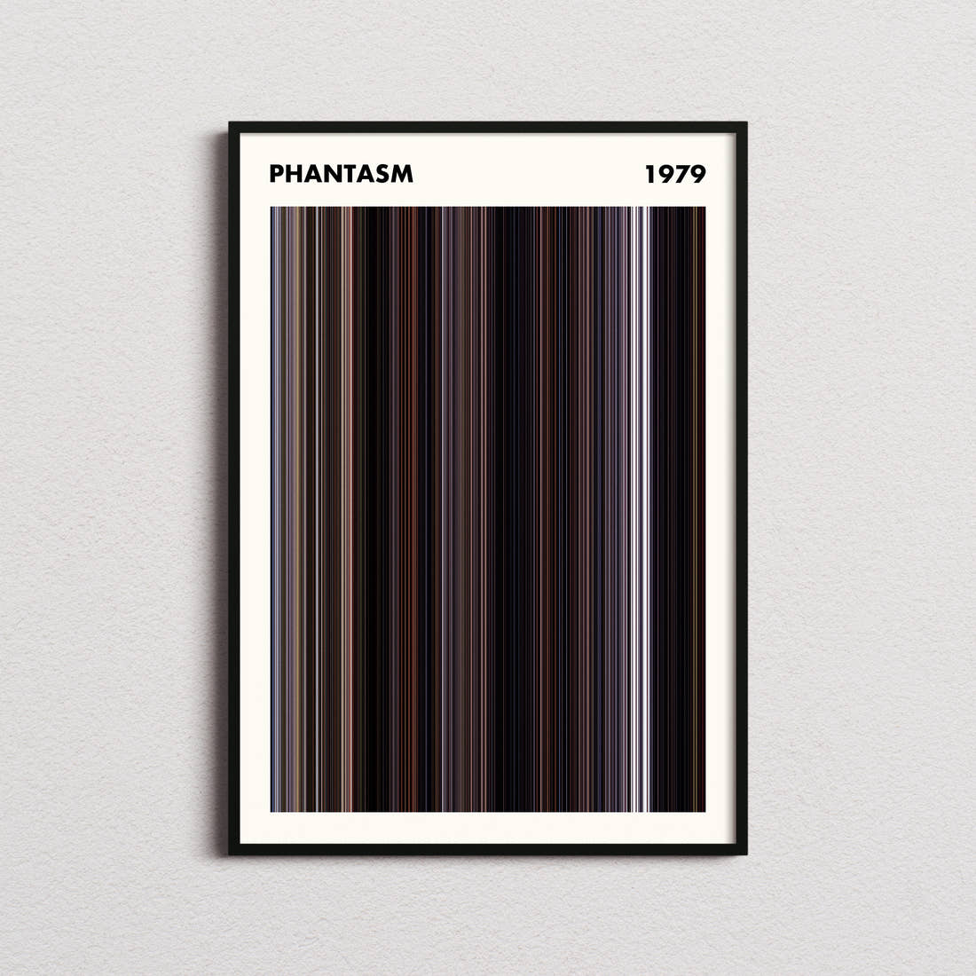 Phantasm Movie Barcode Poster - Simplified