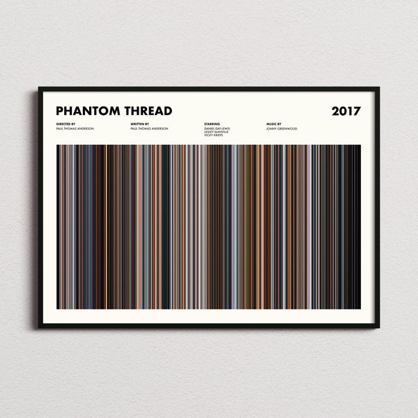 Phantom Thread Movie Barcode Poster
