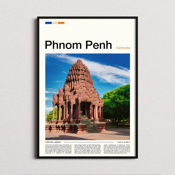 Phnom Penh - Stone Temple - Travel Print