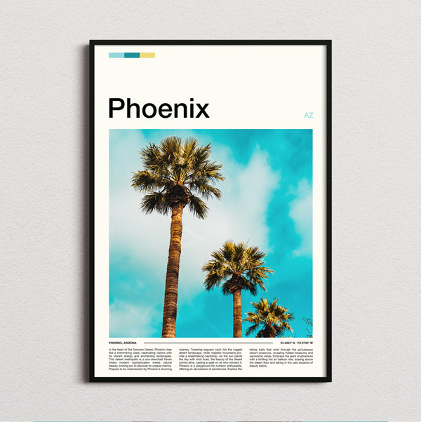 Phoenix - Palm Trees - Travel Print