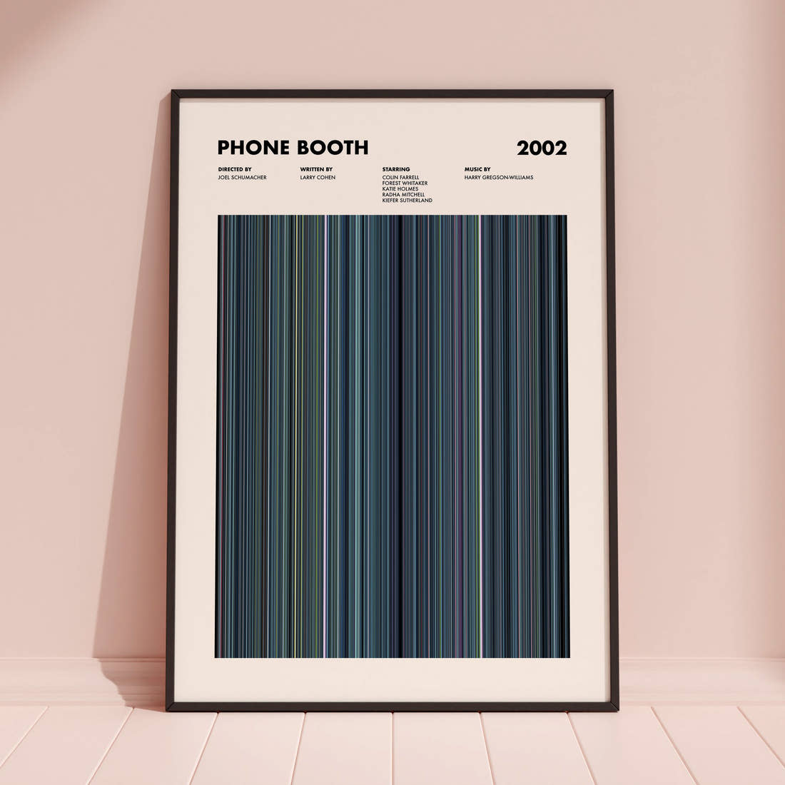 Phone Booth Movie Barcode Poster