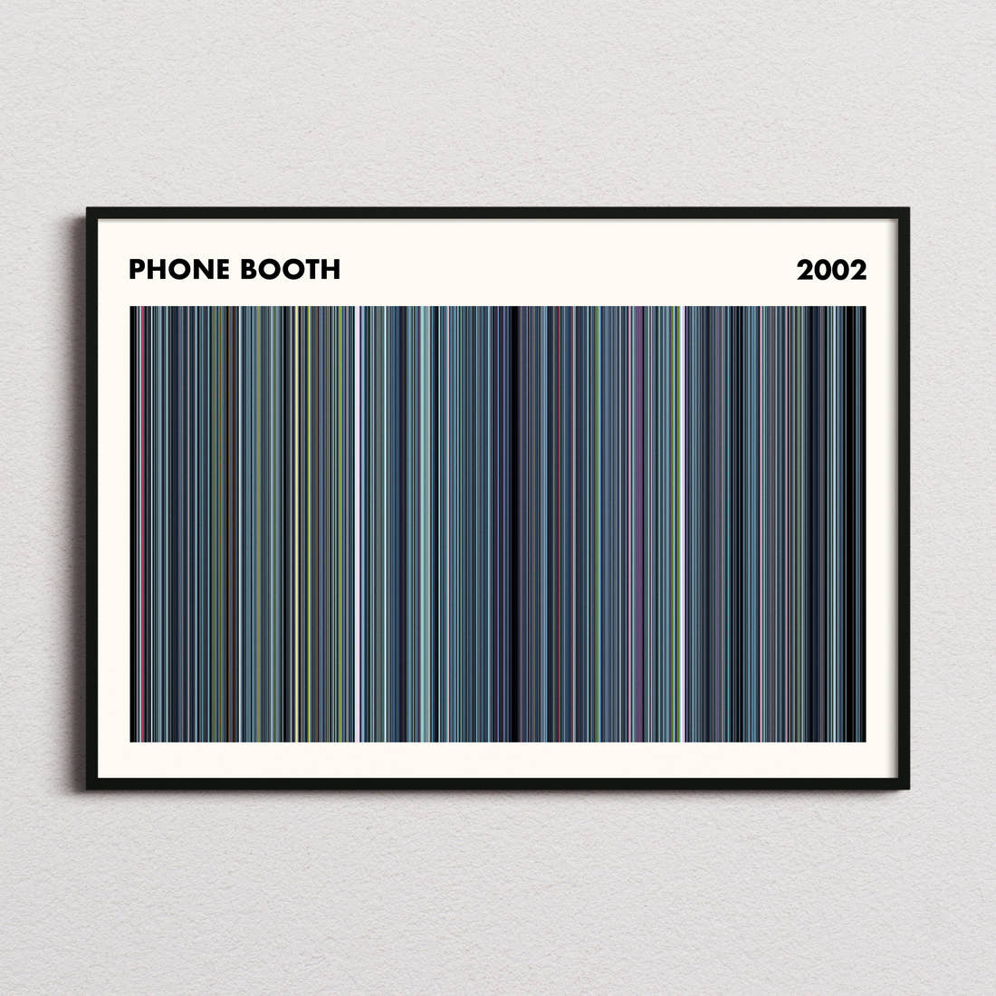 Phone Booth Movie Barcode Poster - Simplified