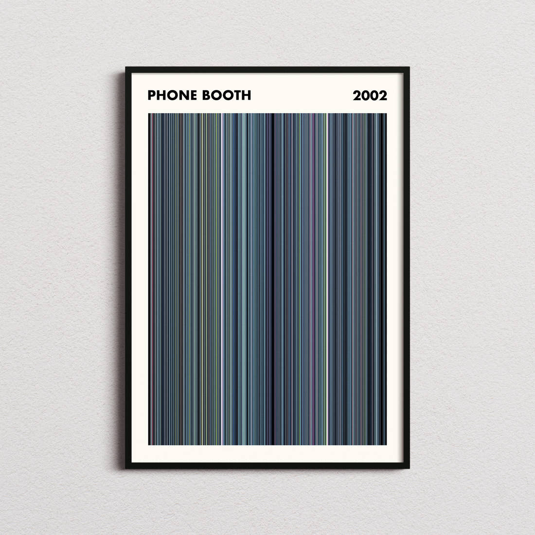 Phone Booth Movie Barcode Poster - Simplified