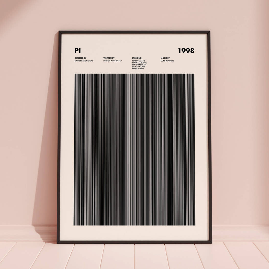 Pi Movie Barcode Poster