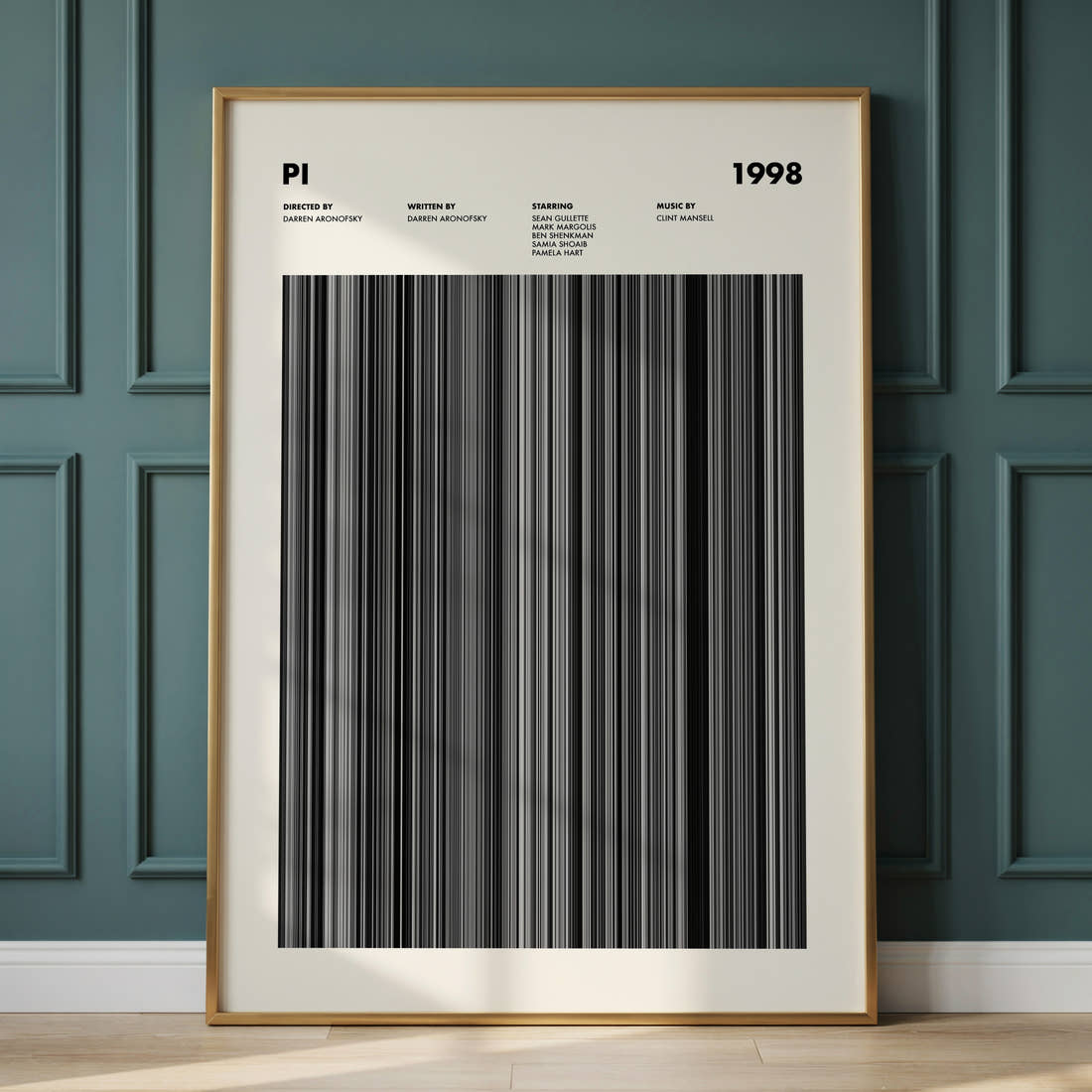 Pi Movie Barcode Poster