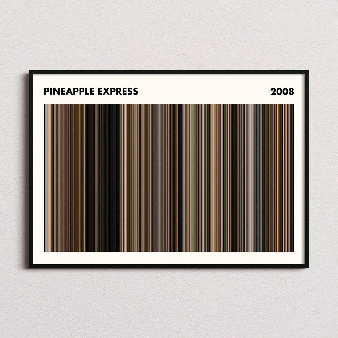 Pineapple Express Movie Barcode Poster - Simplified