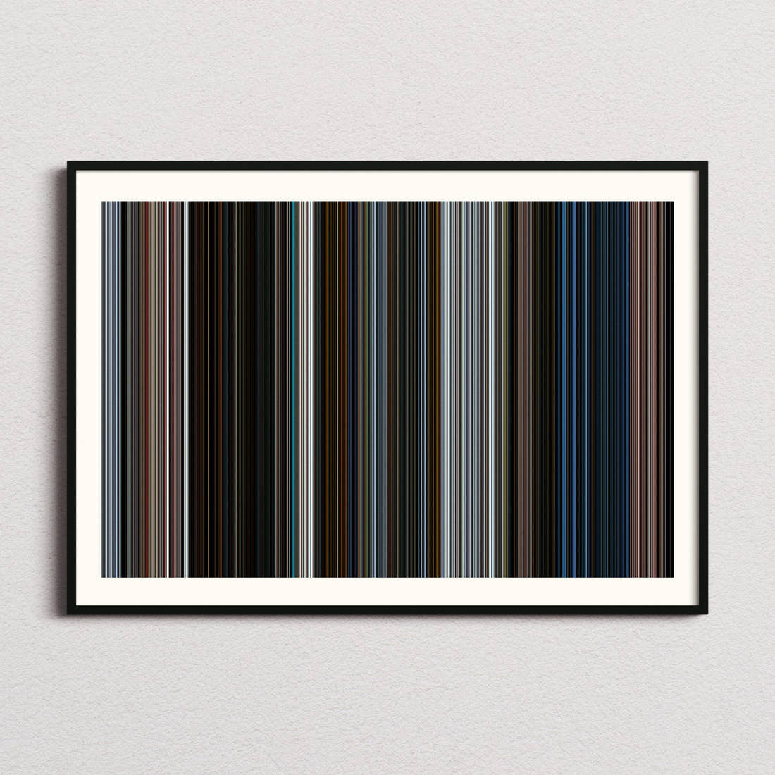 Pirates of the Caribbean: The Curse of the Black Pearl Movie Barcode Poster - Barcode Only