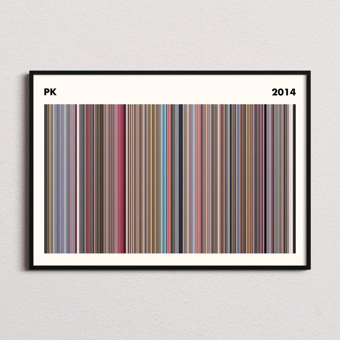 PK Movie Barcode Poster - Simplified