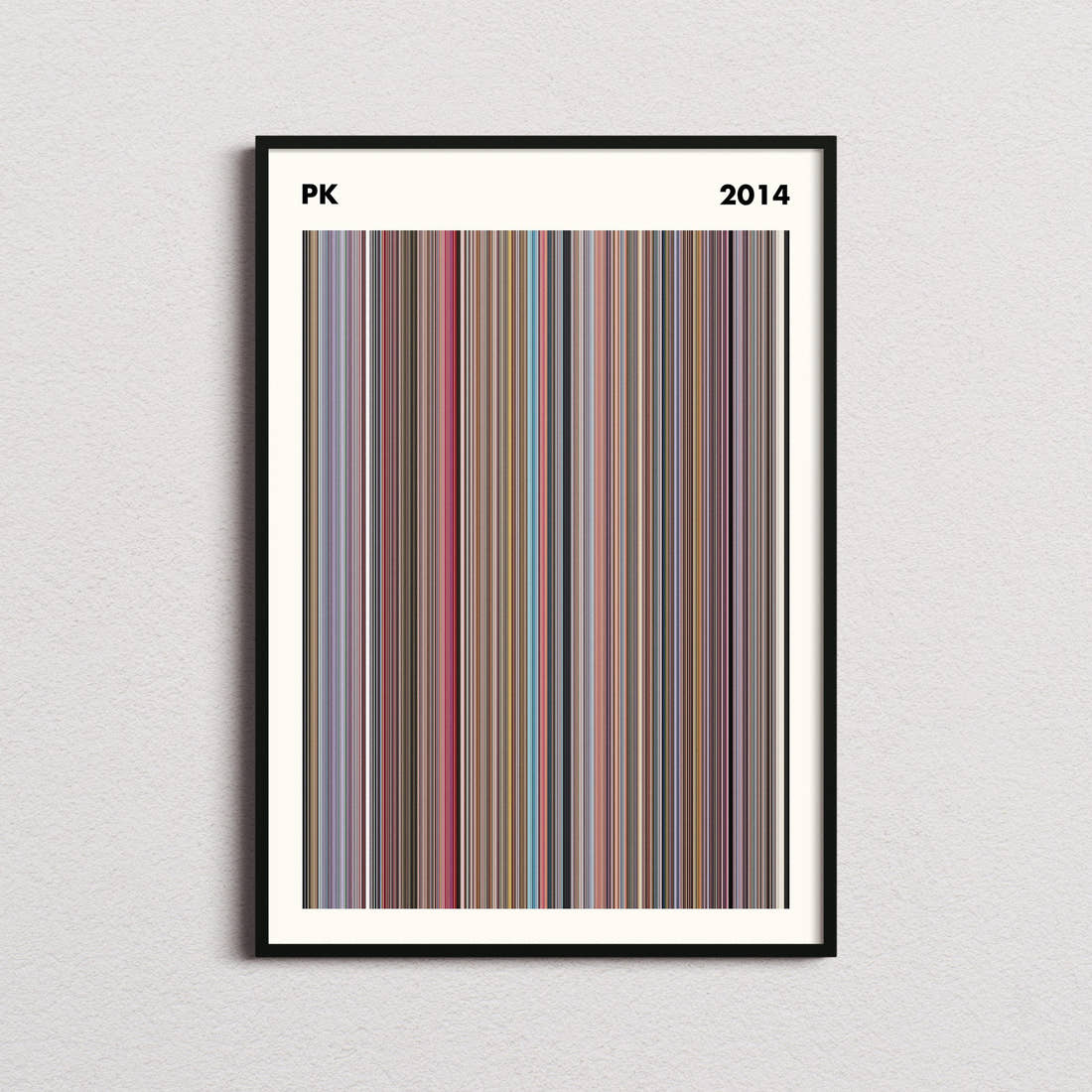 PK Movie Barcode Poster - Simplified