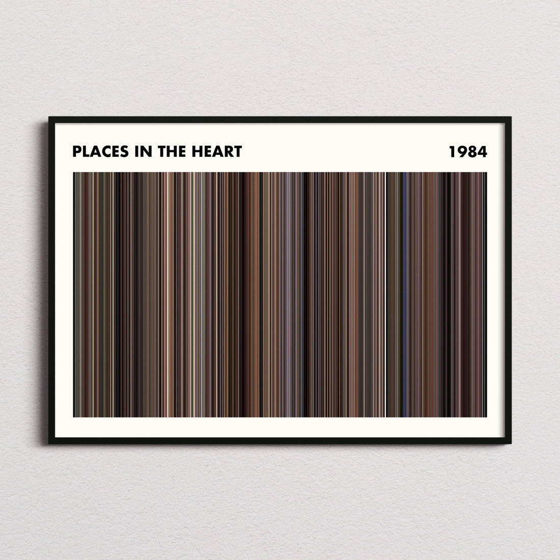 Places in the Heart Movie Barcode Poster - Simplified