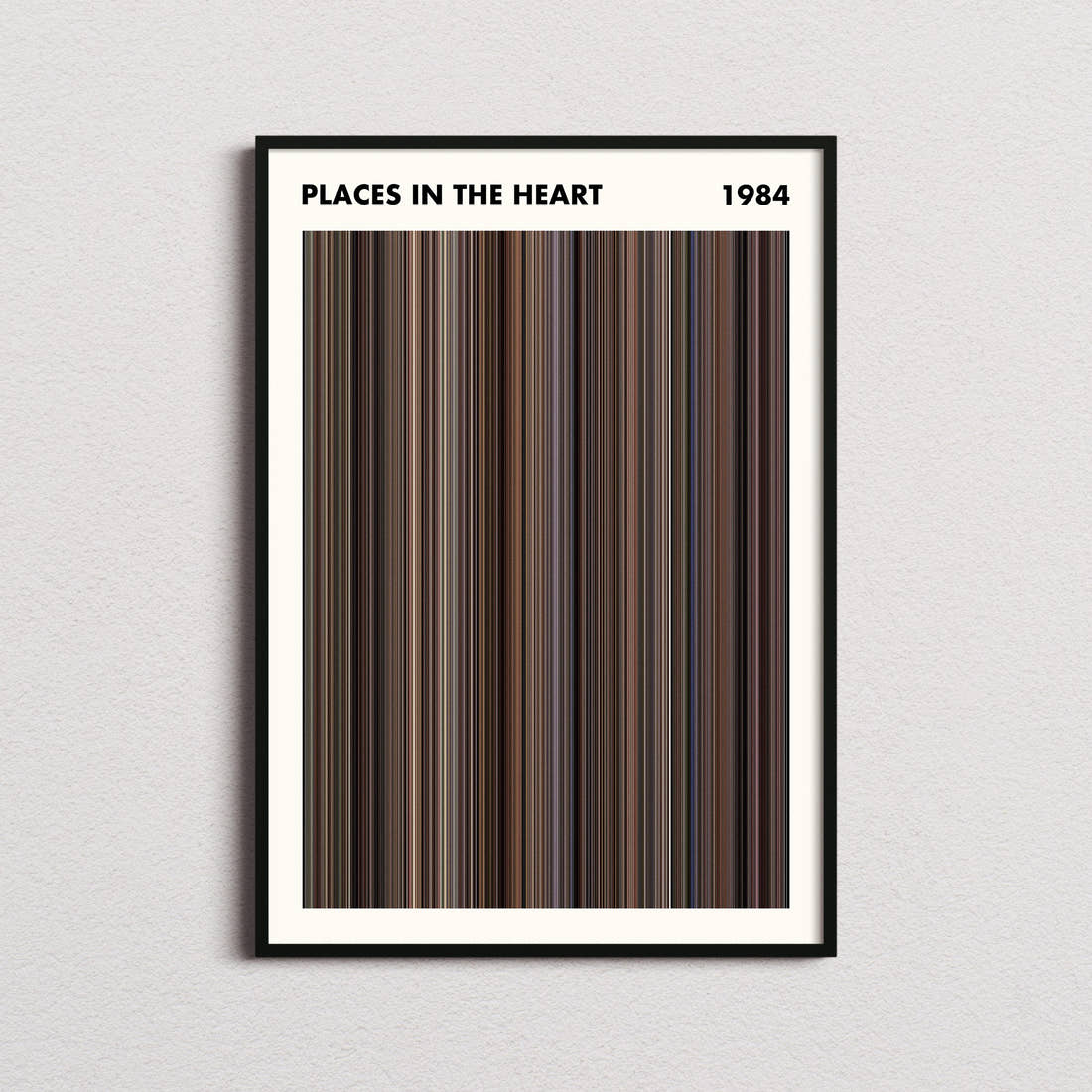 Places in the Heart Movie Barcode Poster - Simplified