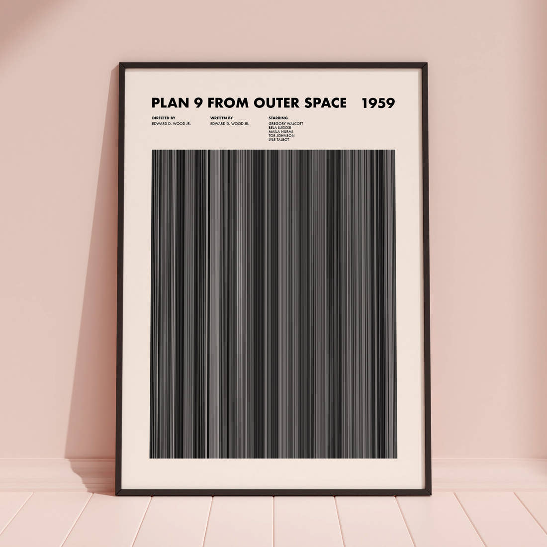 Plan 9 from Outer Space Movie Barcode Poster