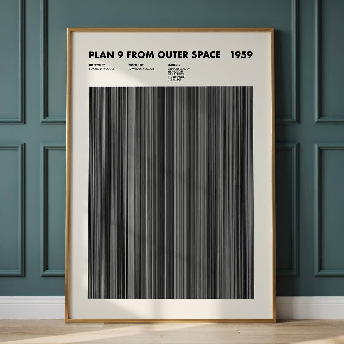 Plan 9 from Outer Space Movie Barcode Poster