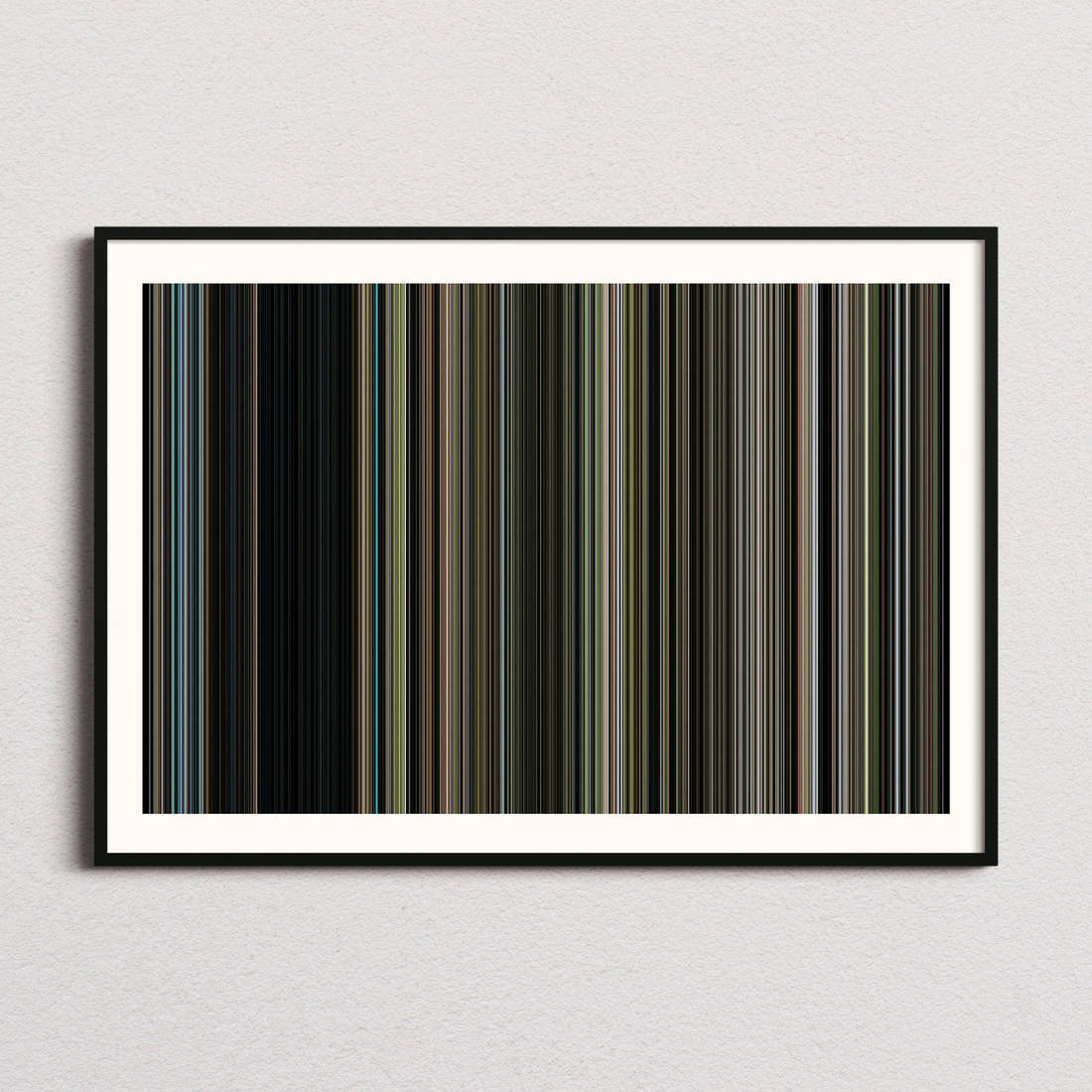 Plane Movie Barcode Poster - Barcode Only