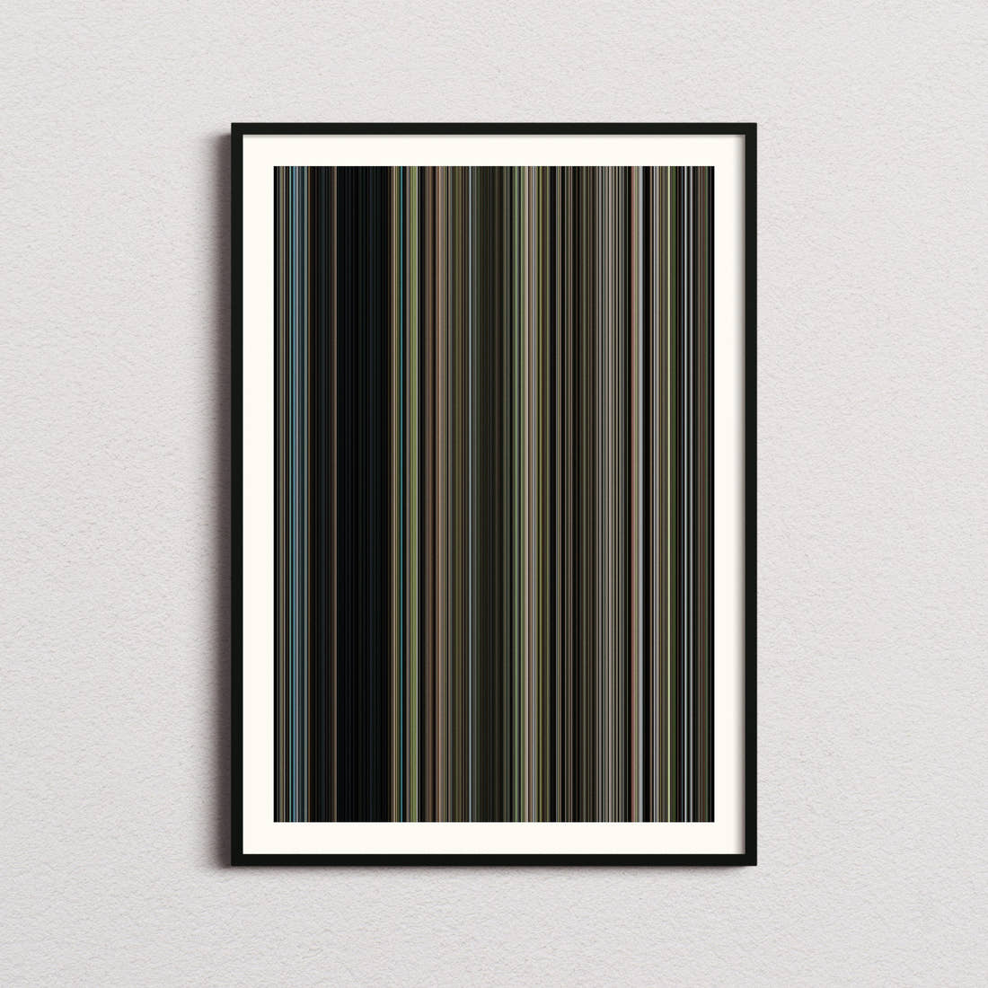Plane Movie Barcode Poster - Barcode Only