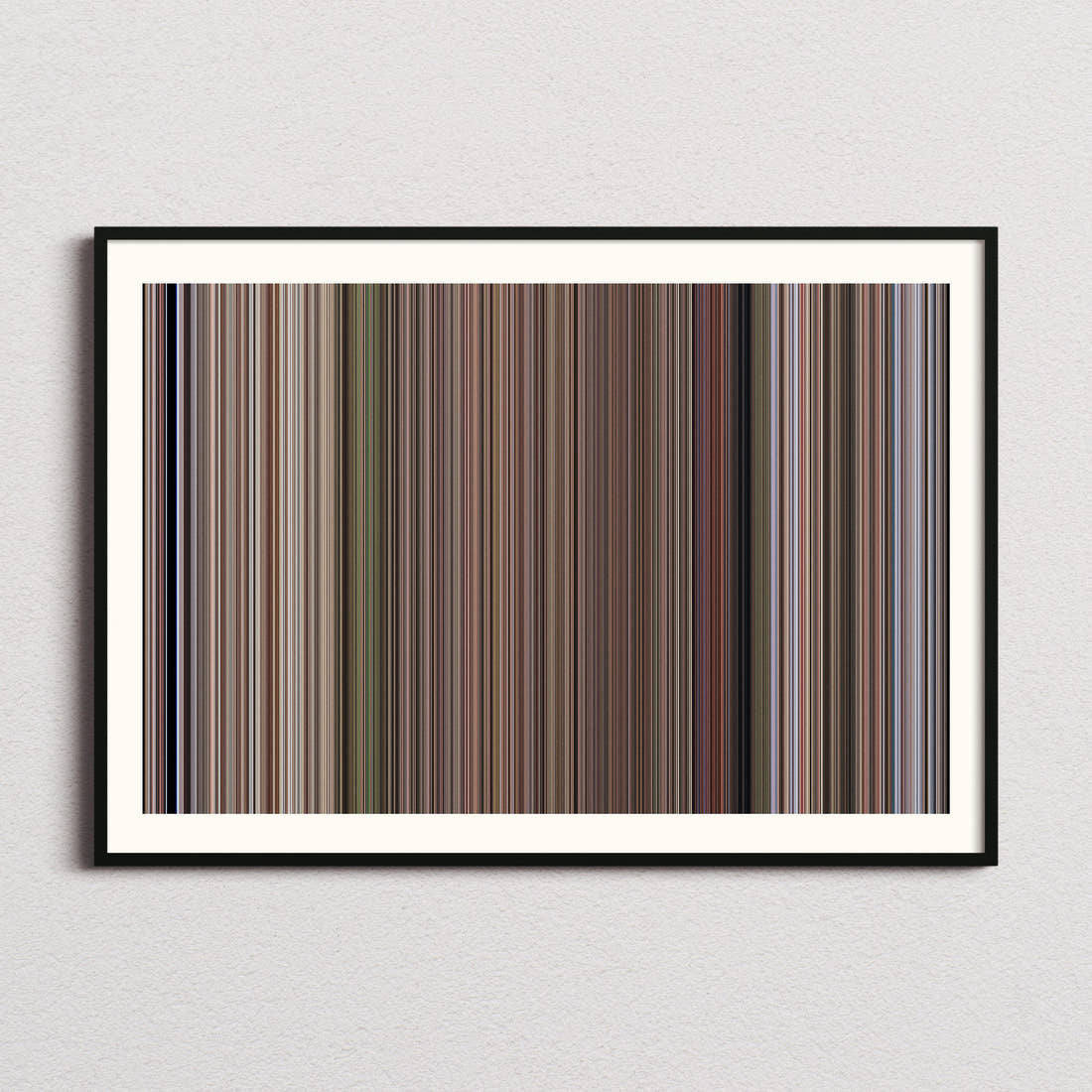 Planet of the Apes 1968 Movie Barcode Poster - Barcode Only