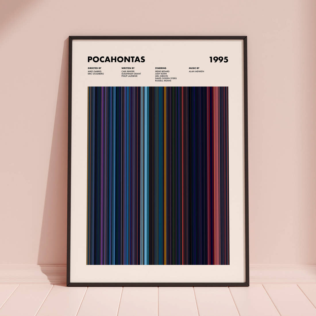 Pocahontas Movie Barcode Poster