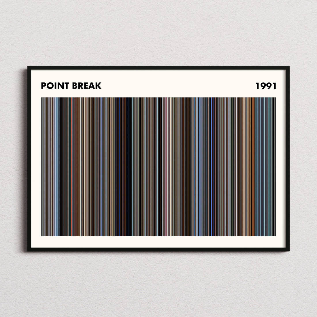 Point Break Movie Barcode Poster - Simplified