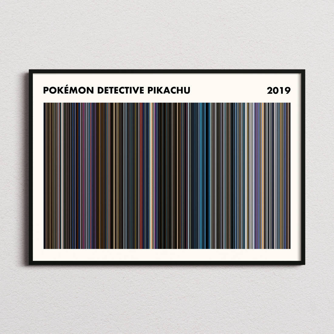 Pokémon Detective Pikachu Movie Barcode Poster - Simplified