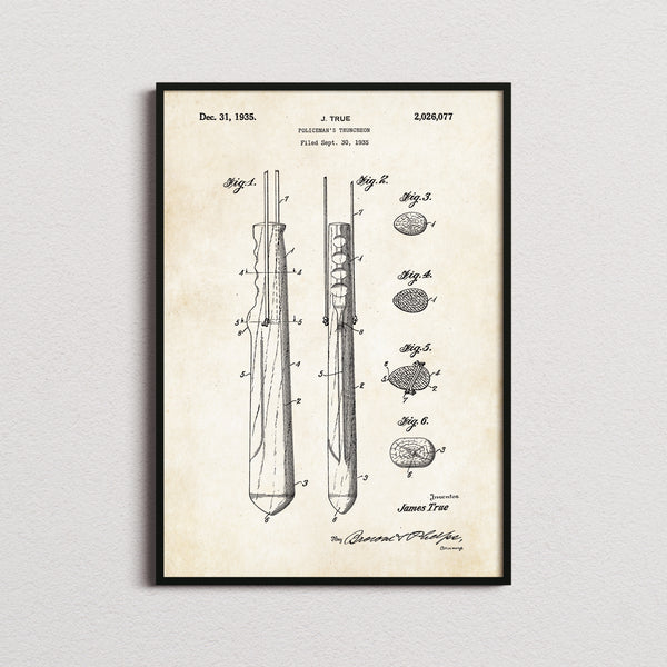 Policeman's Truncheon Patent Print