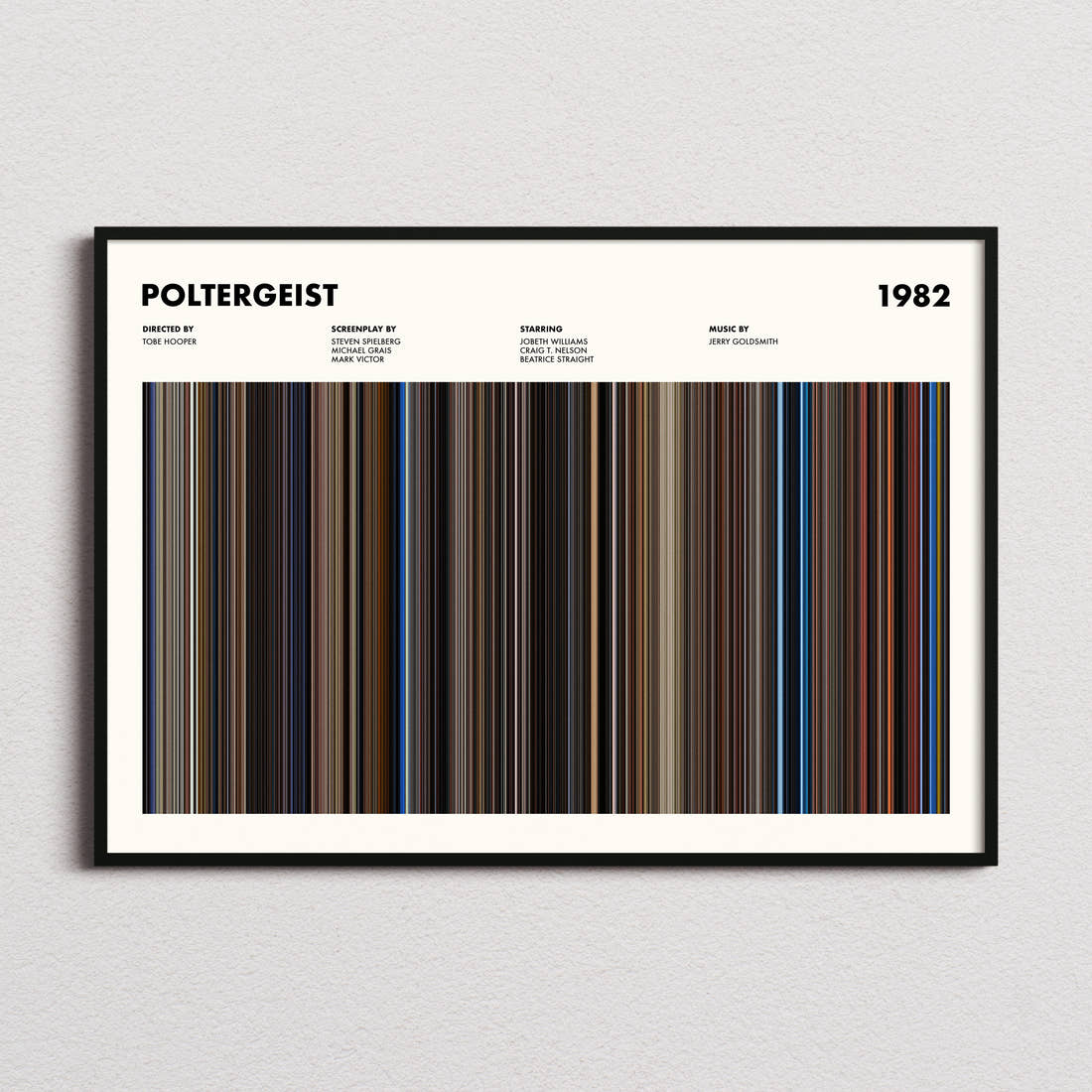 Poltergeist Movie Barcode Poster