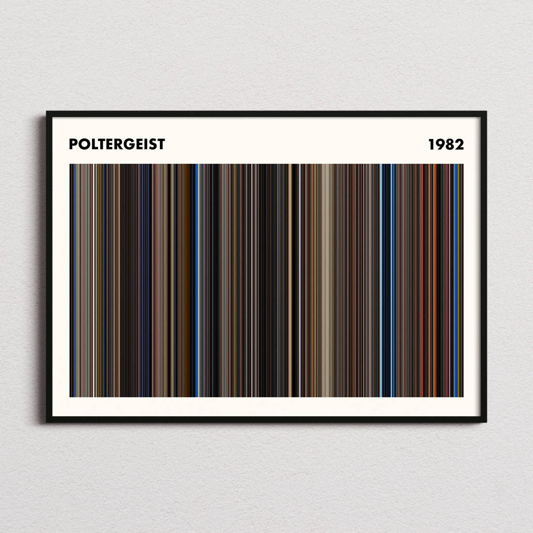 Poltergeist Movie Barcode Poster - Simplified
