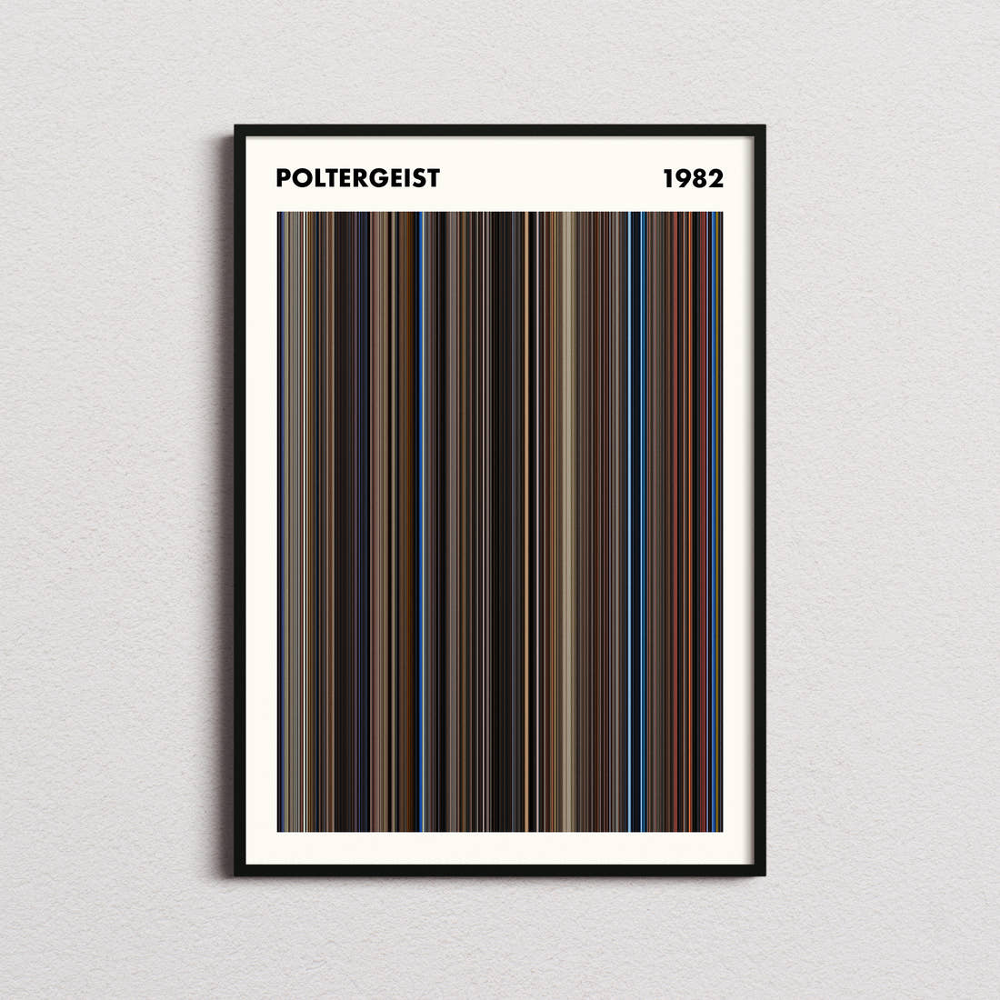 Poltergeist Movie Barcode Poster - Simplified