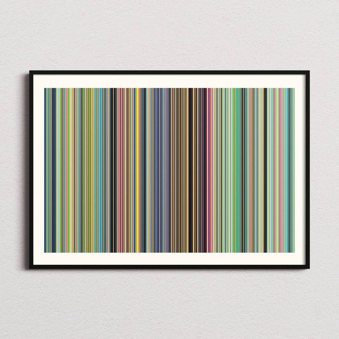 Ponyo Movie Barcode Poster - Barcode Only