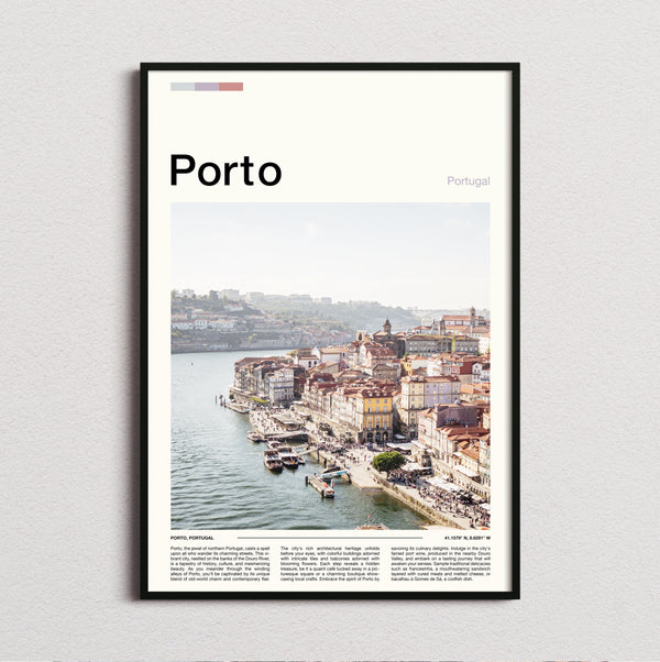 Porto - Riverside Houses - Travel Print