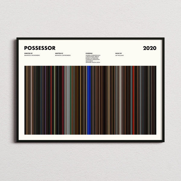 Possessor Movie Barcode Poster