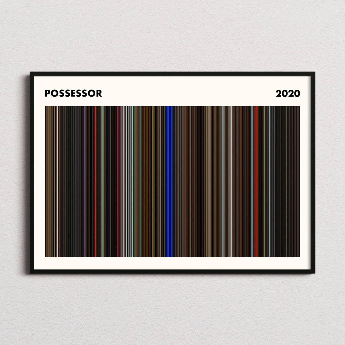 Possessor Movie Barcode Poster - Simplified