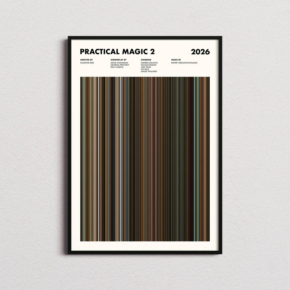 Practical Magic 2 Movie Barcode Poster
