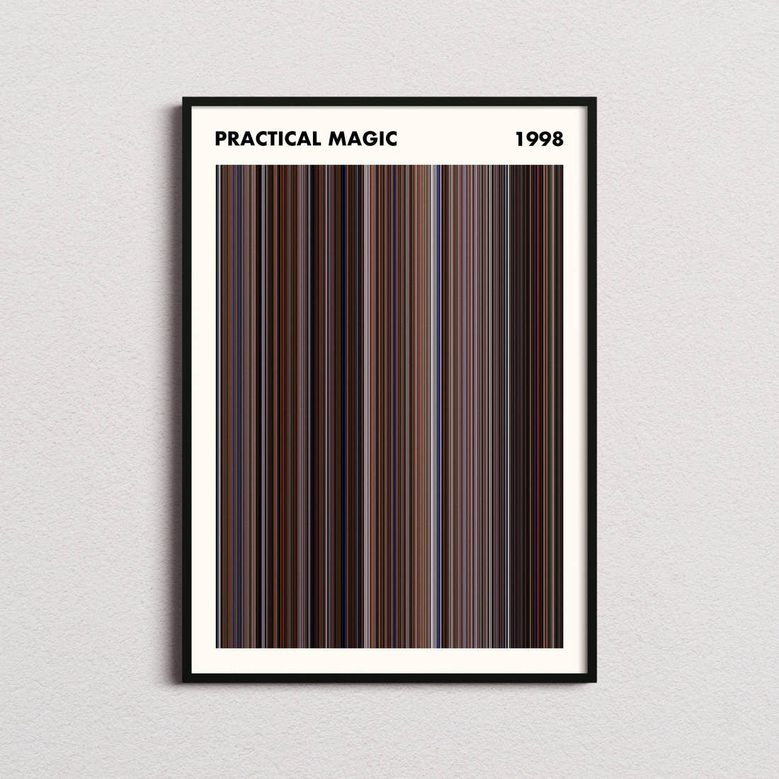 Practical Magic Movie Barcode Poster - Simplified