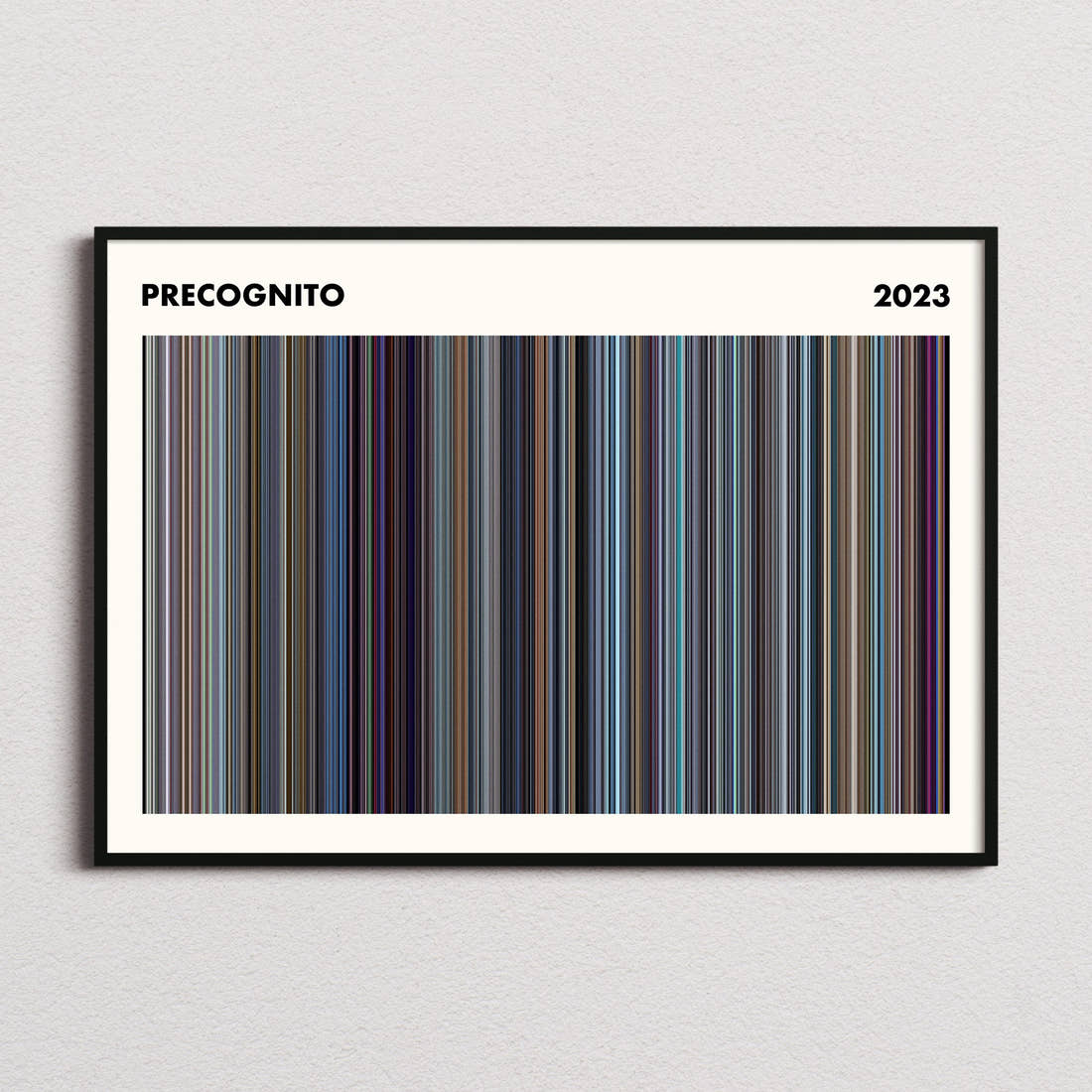 Precognito Movie Barcode Poster - Simplified