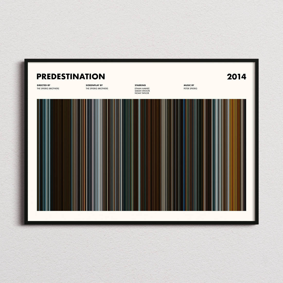 Predestination Movie Barcode Poster
