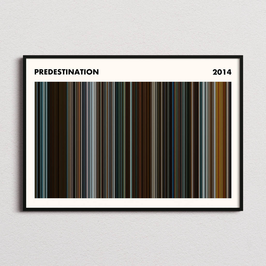 Predestination Movie Barcode Poster - Simplified