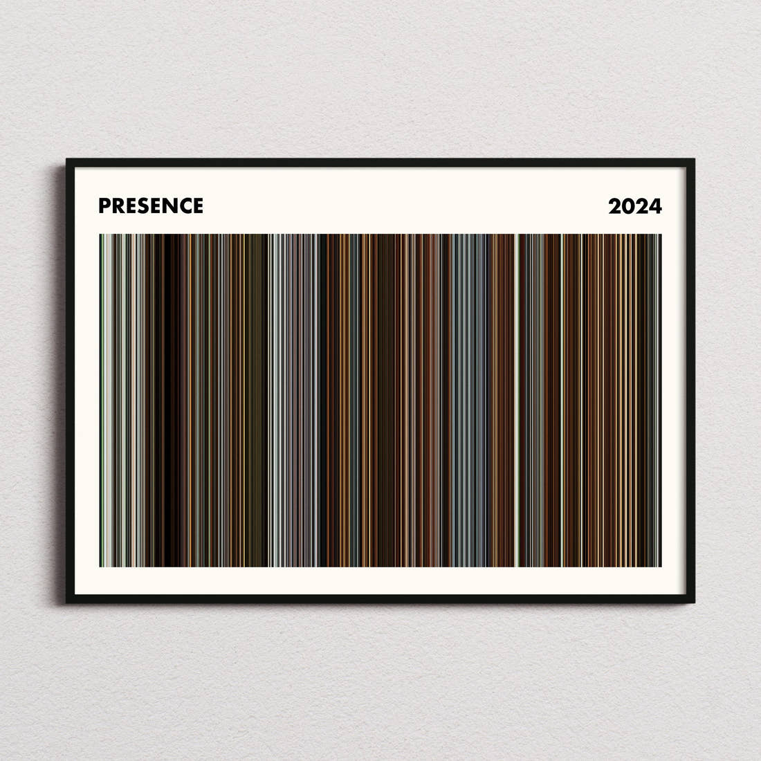 Presence Movie Barcode Poster - Simplified