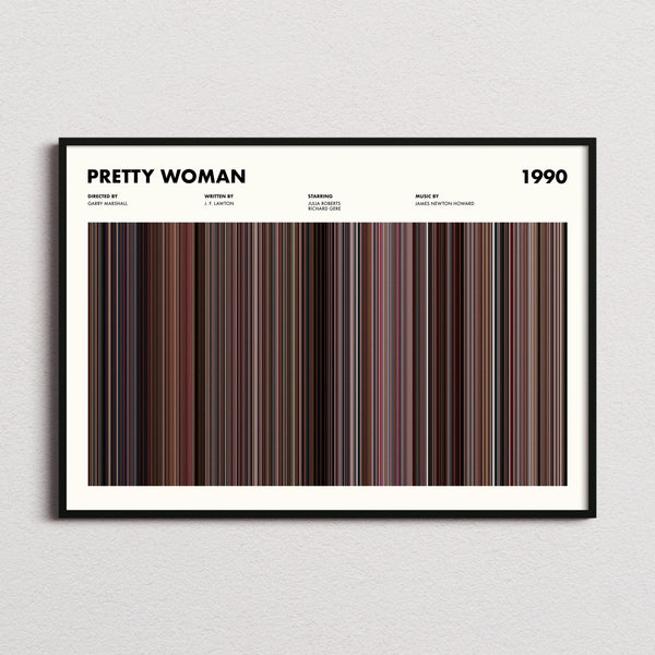 Pretty Woman Movie Barcode Poster