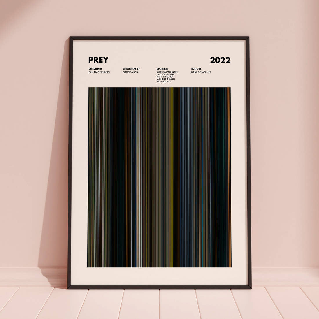 Prey Movie Barcode Poster