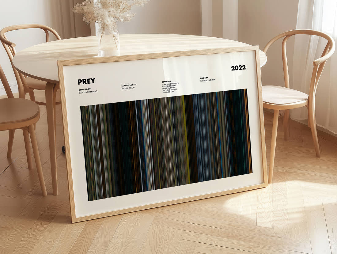 Prey Movie Barcode Poster