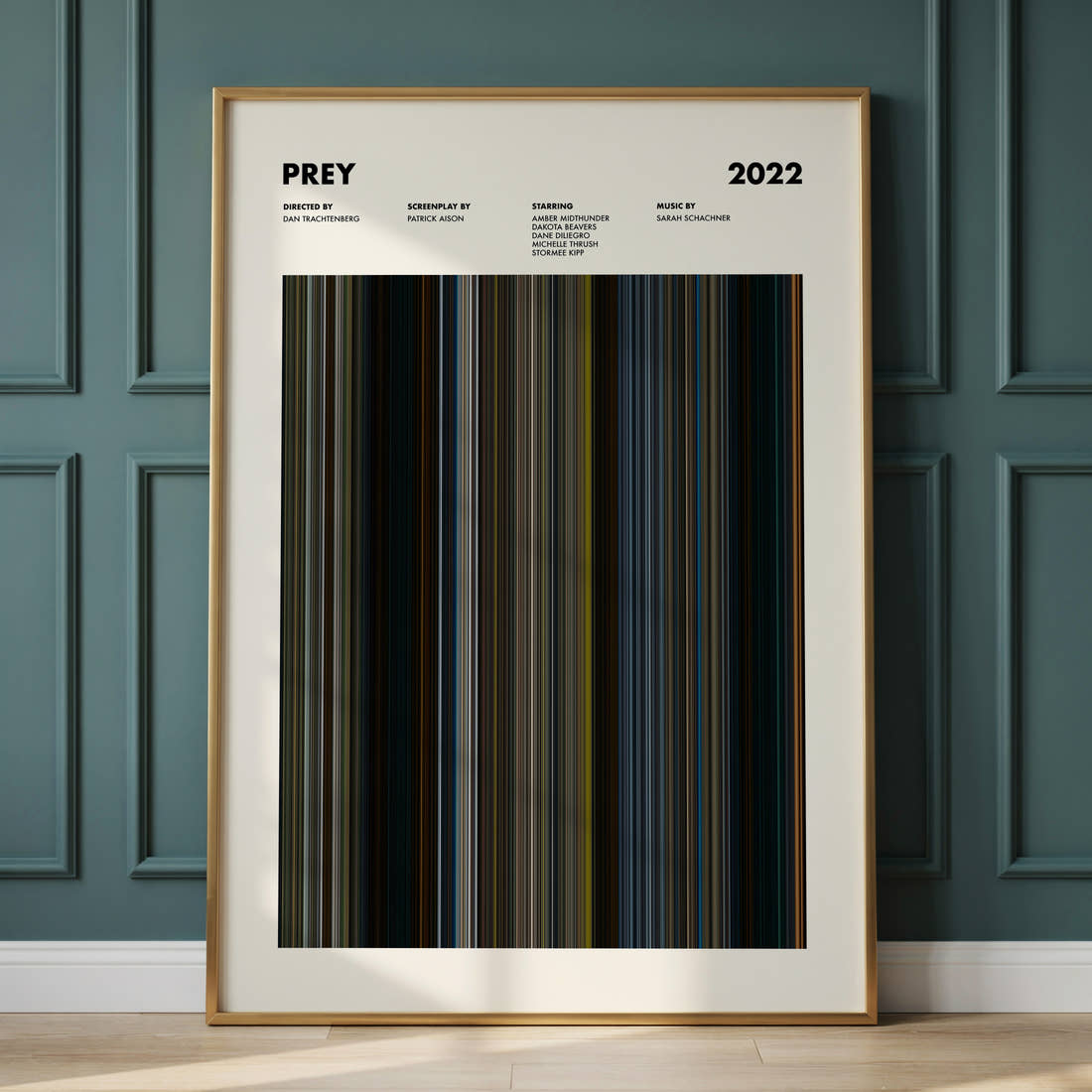Prey Movie Barcode Poster