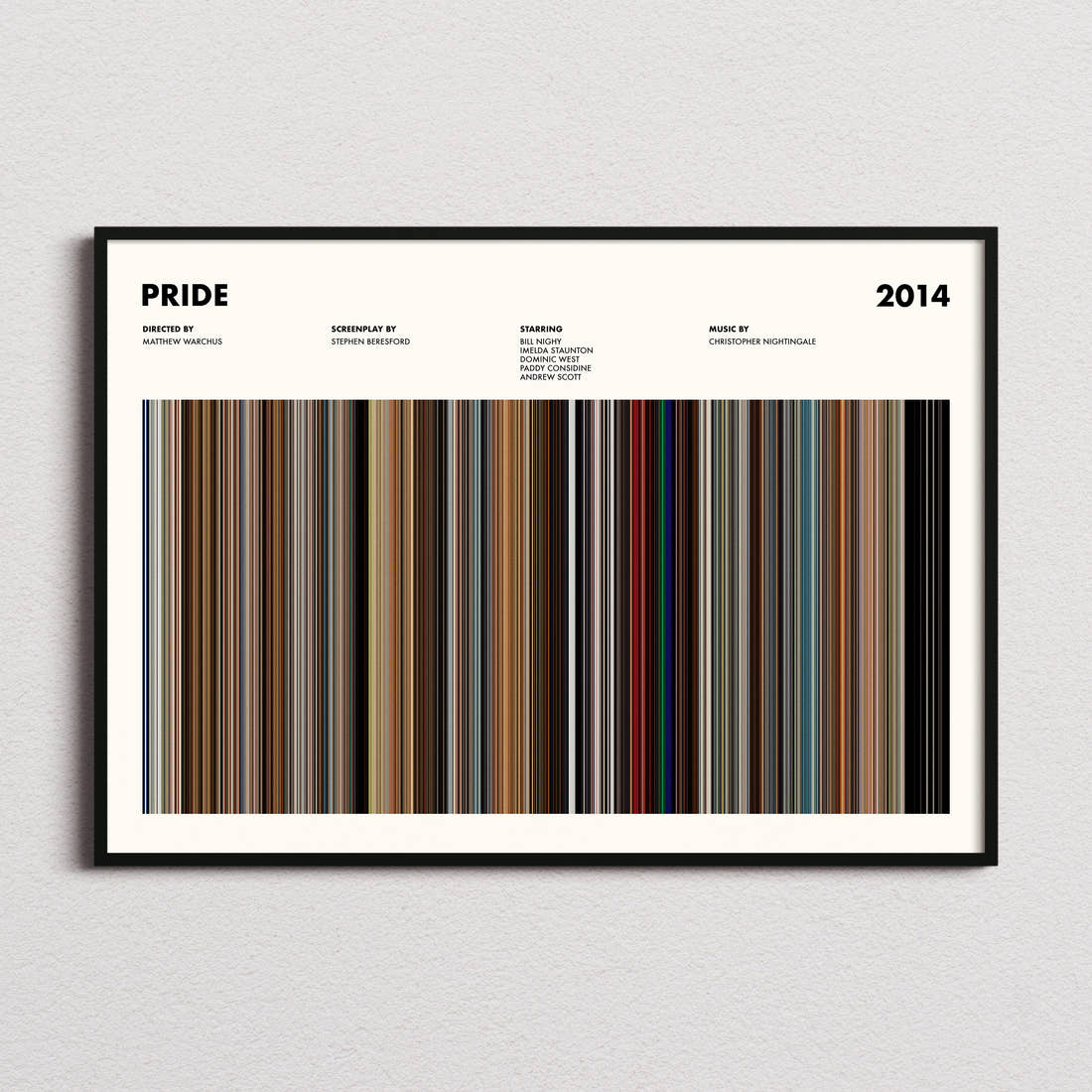 Pride Movie Barcode Poster
