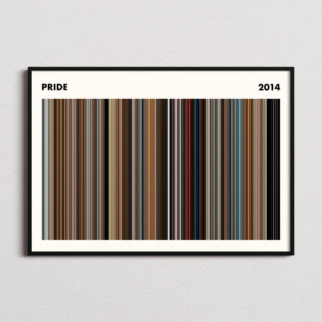 Pride Movie Barcode Poster - Simplified