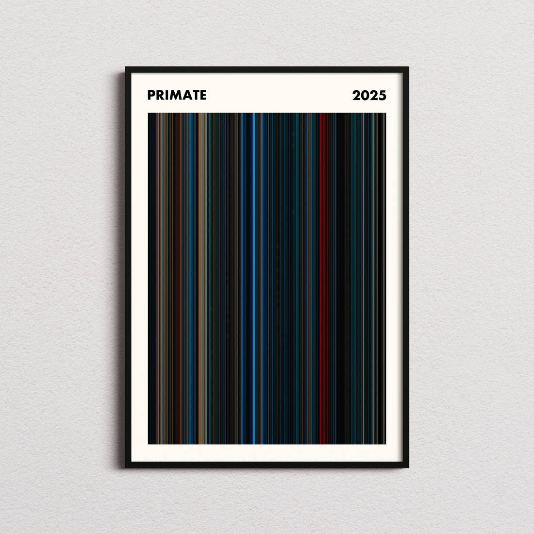 Primate Movie Barcode Poster - Simplified